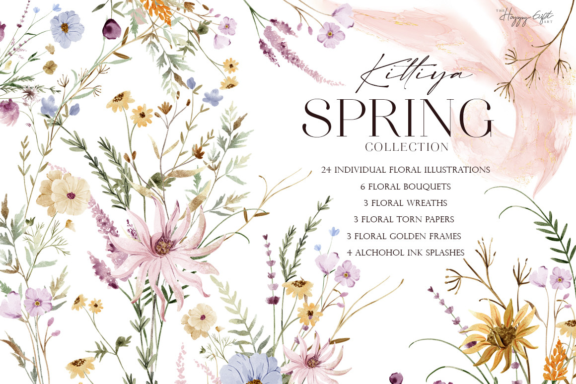 Spring flower collection