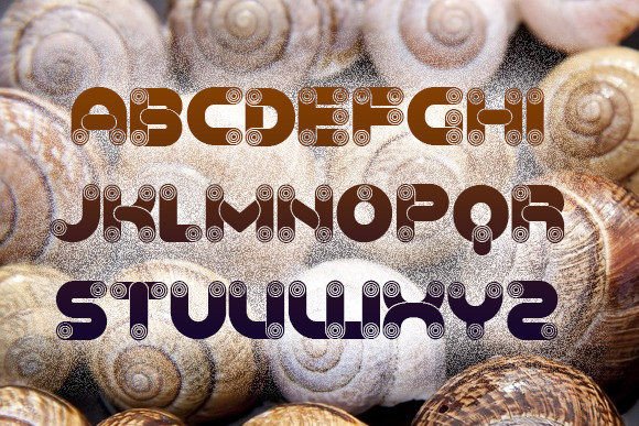 Baked Snails Font - Preview 1