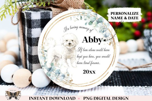 Bichon In Loving Memory PNG breed-specific memorial design