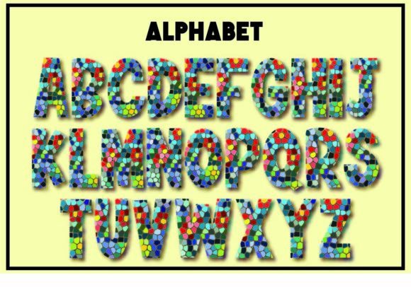 Colorful Stone Font - Preview 1
