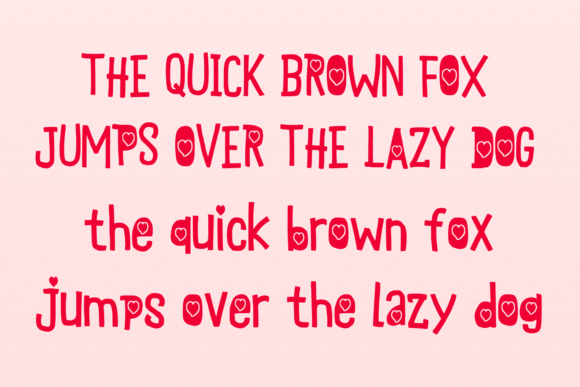Cupid Flower Font PNG with transparent background - Preview 3