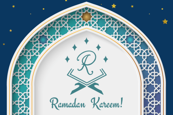 Lailatul Ramadan Monogram Font PNG with transparent background - Preview 2