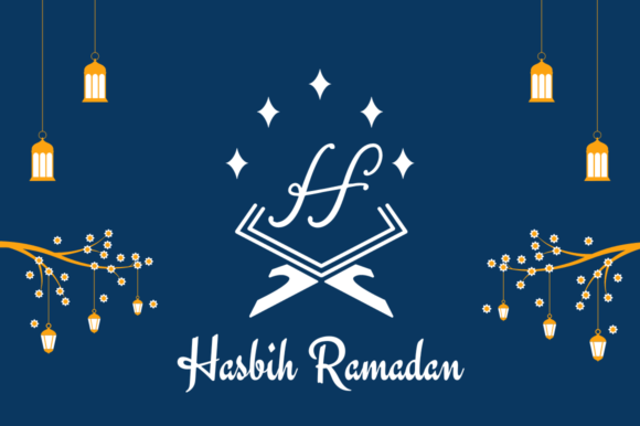 Lailatul Ramadan Monogram Font PNG with transparent background - Preview 3