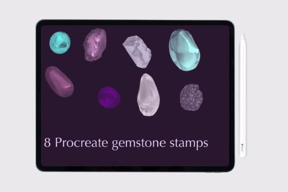 Procreate Gemstone Stamps