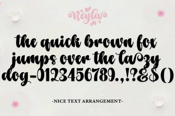 Reyla Font PNG with transparent background - Preview 6