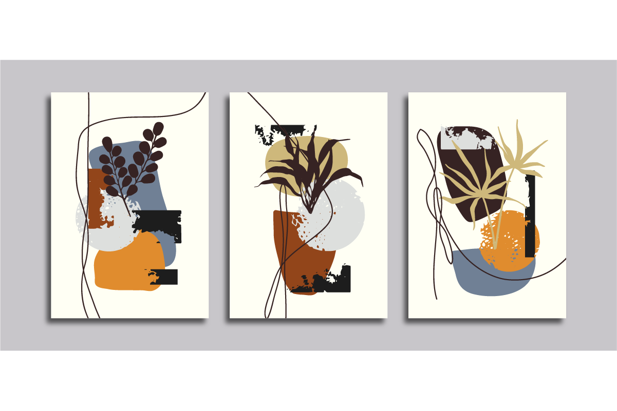 Wall Art Poster with Palm Leaves Graphic by Creativeun · Creative Fabrica