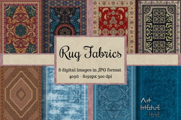 8 Rug Fabric Textures, Traditional Rugs