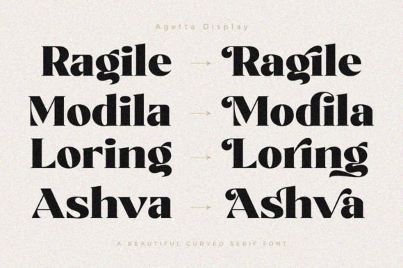 Agetta Display Font - Preview 5