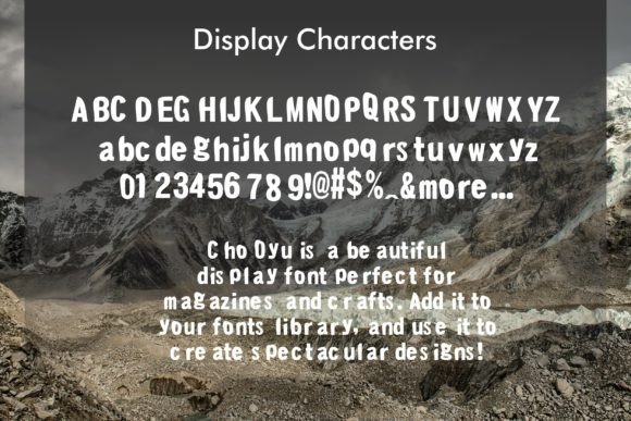 Cho Oyu Font - Preview 1
