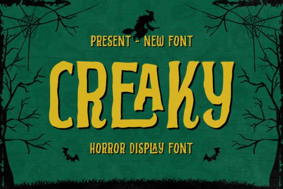 Creaky Font by TypeFactory · Creative Fabrica font preview