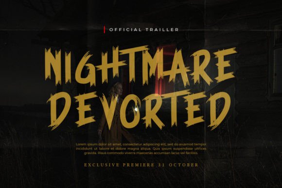 Dreadfory Font - Preview 3