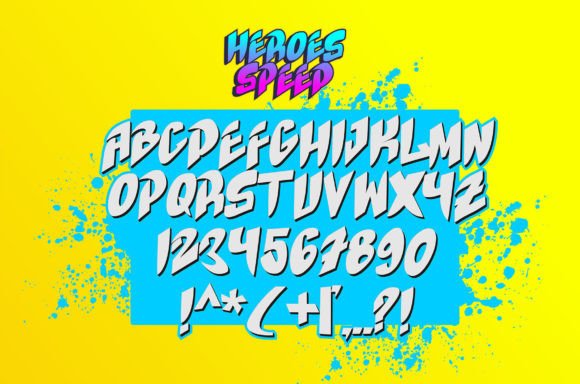 Heroes Speed Font - Preview 1