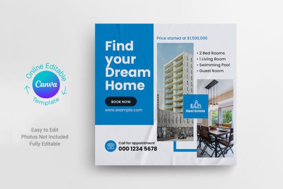 Preview of Home Sale Instagram Post Template real estate social media template