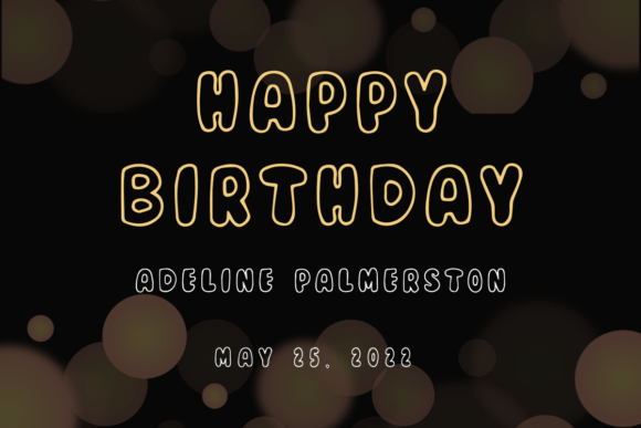Honey Gold Font PNG with transparent background - Preview 4