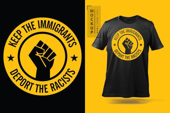 Keep Immigrants Deport Racists Equality Digital Art by P A - Fine Art America