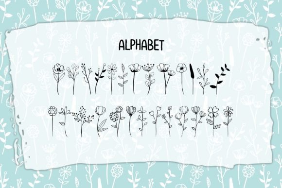 Long Stem Font PNG with transparent background - Preview 1