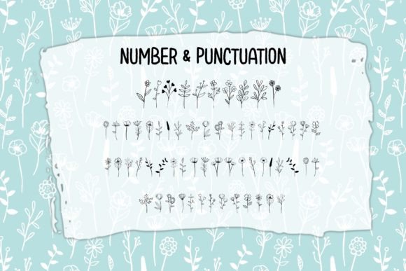Long Stem Font PNG with transparent background - Preview 2