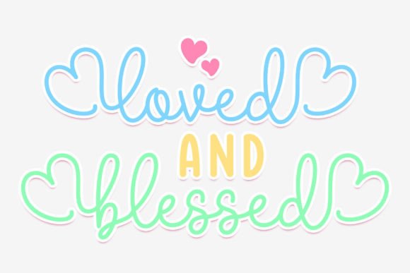 Lovely Mood Duo Font PNG with transparent background - Preview 1