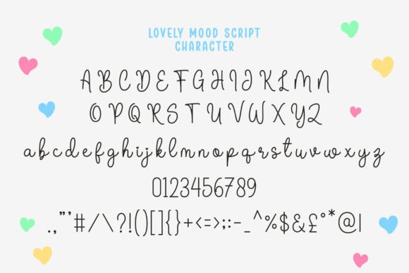 Lovely Mood Duo Font PNG with transparent background - Preview 6