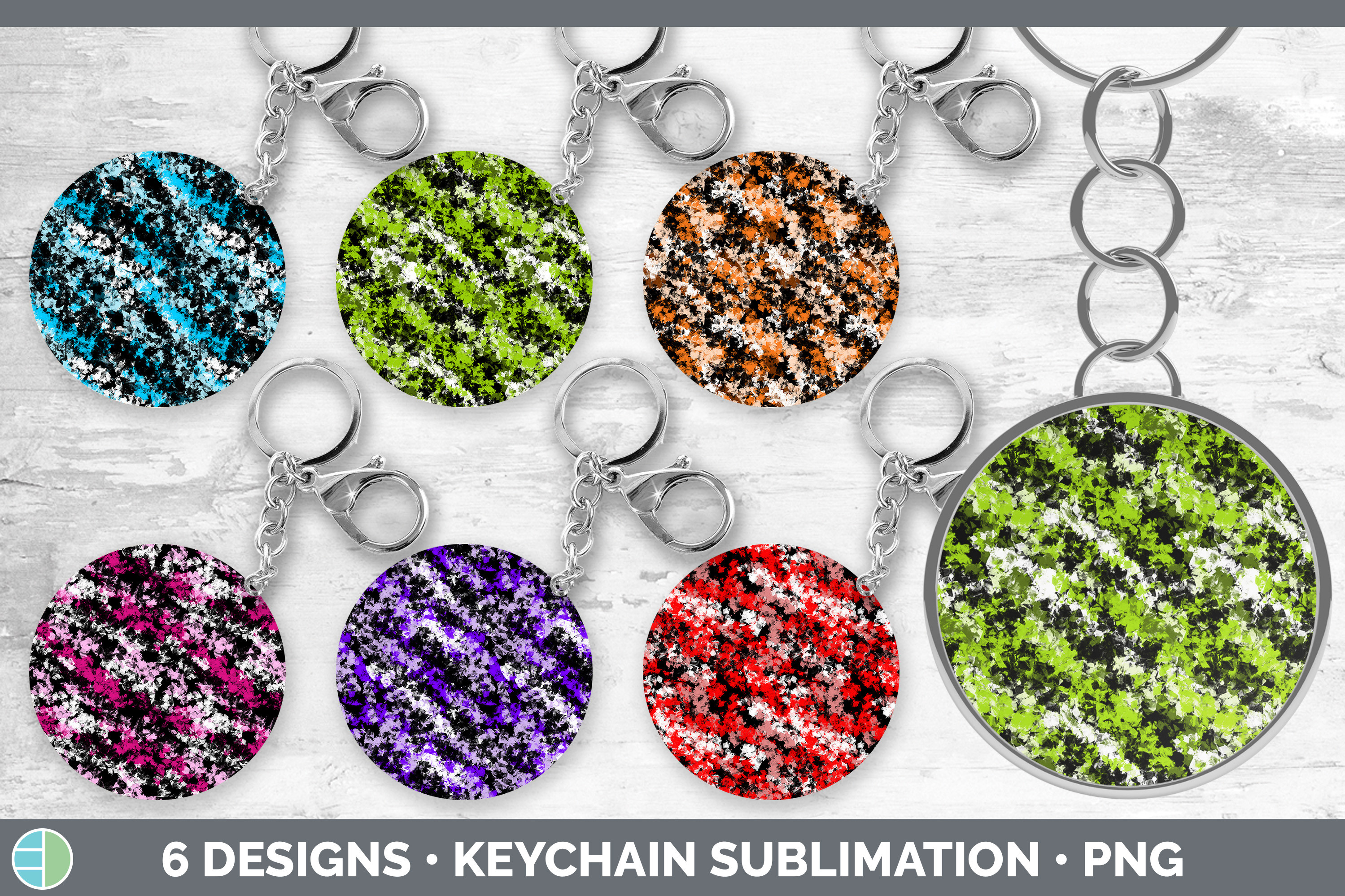 Dabs Graphics Paint Dabs Keychain Bundle | Paint Splat Graphic by Enliven Designs ...
