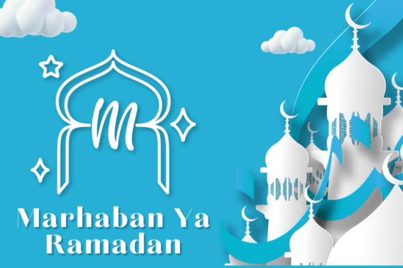 Rida Ramadan Monogram Font PNG with transparent background - Preview 1