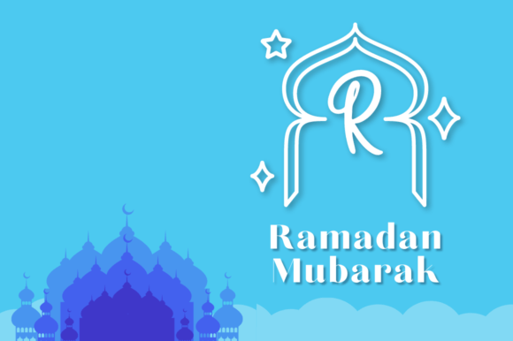 Rida Ramadan Monogram Font PNG with transparent background - Preview 2