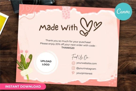 Thank You Card Business Template Canva