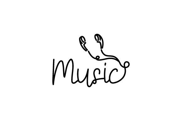 Music - Word Art SVG Cut file by Creative Fabrica Crafts