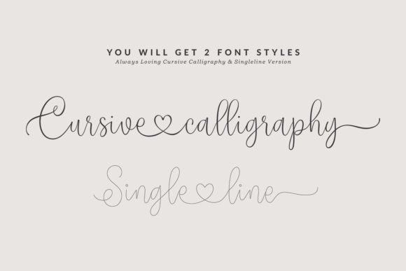 Always Loving Font - Preview 1
