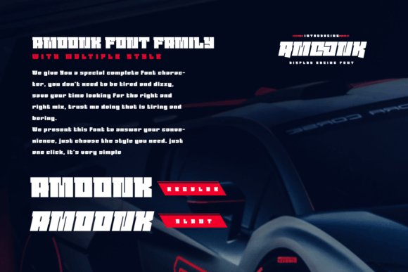 Amoonk Font - Preview 1