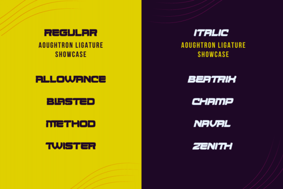 Aougtron Font - Preview 1