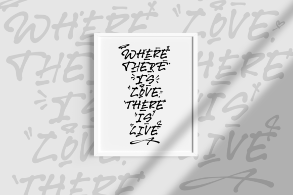 Black Roar Font PNG with transparent background - Preview 1