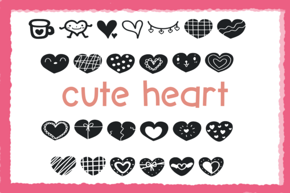 Cute Heart Font - Preview 1