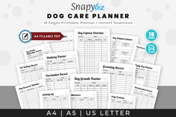 Dog Care Planner Printable