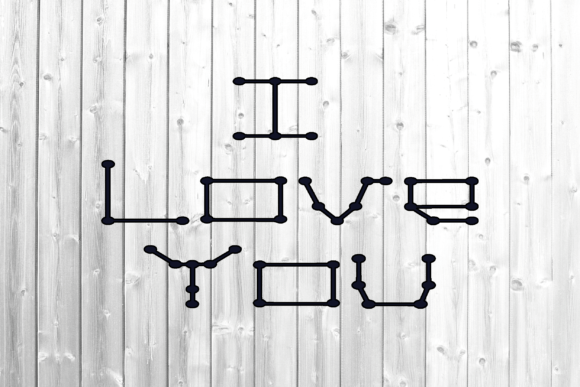 Dots Lines Font - Preview 2