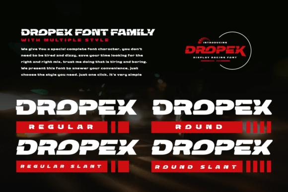 Dropex Font - Preview 1