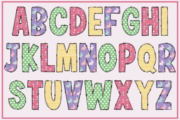 Easter Alpha Font - Preview 1