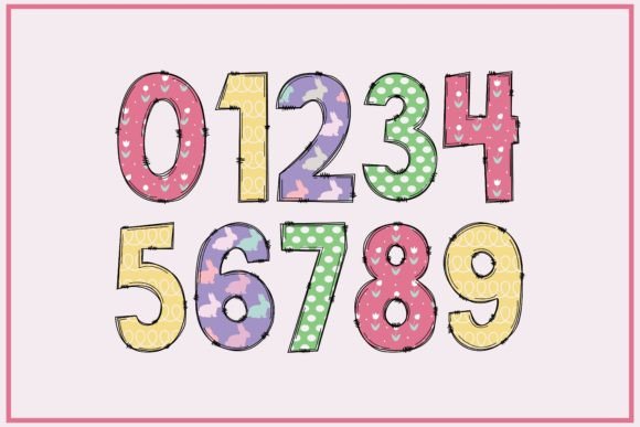 Easter Alpha Font - Preview 2