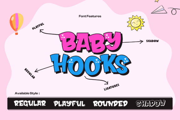 Fairy Heart Font PNG with transparent background - Preview 6