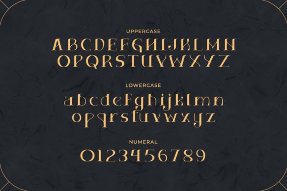 Filled Gold Font - Preview 1