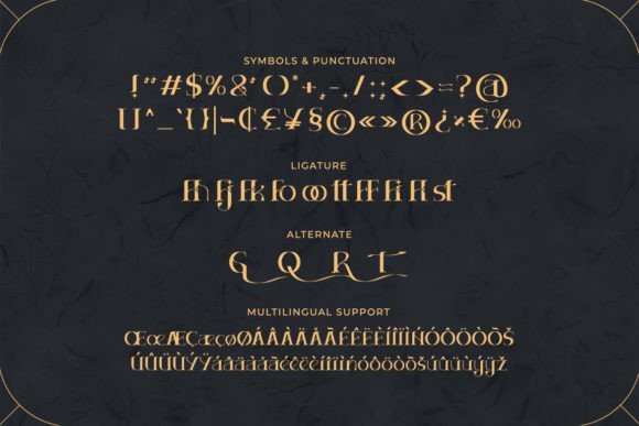 Filled Gold Font - Preview 2
