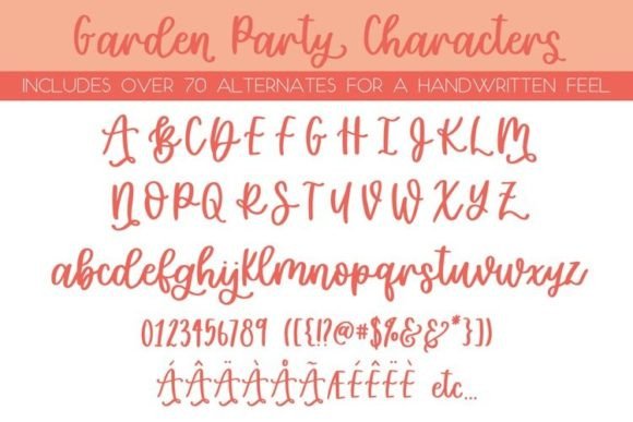 Garden Party Font - Preview 2