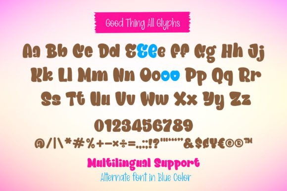 Good Thing Font - Preview 1