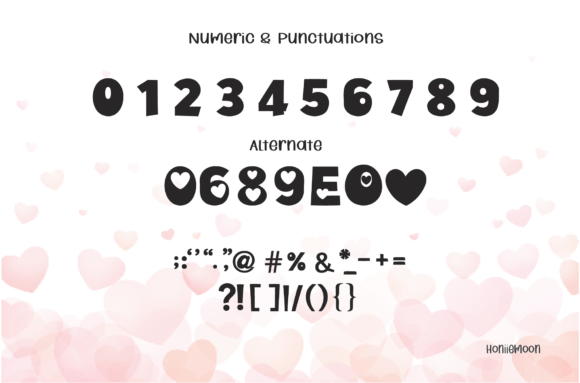 Honiie Font PNG with transparent background - Preview 3