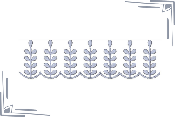 Leaf by Leaf Cut Work Border