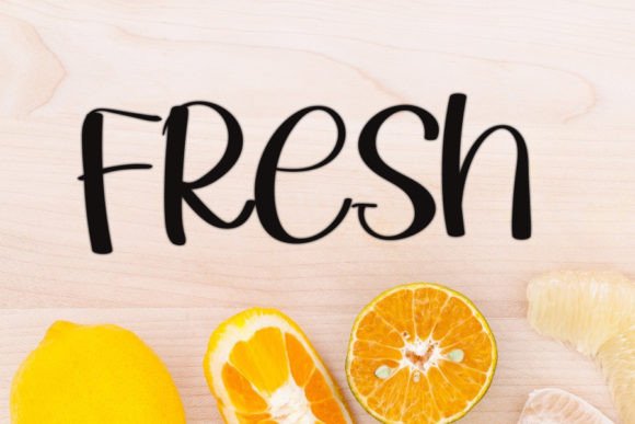 Lemon Party Font PNG with transparent background - Preview 1