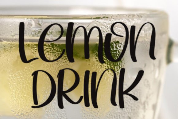 Lemon Party Font PNG with transparent background - Preview 2