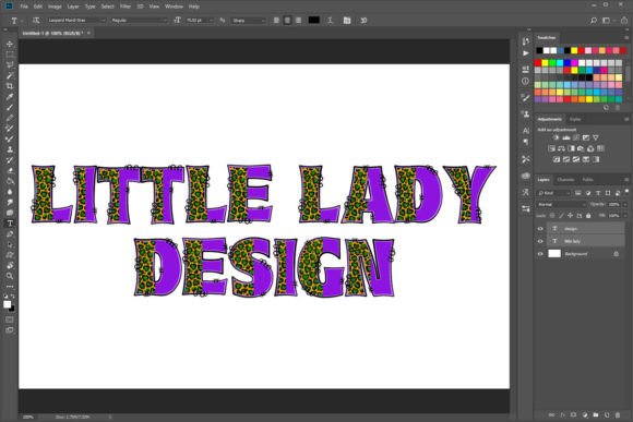 Leopard Mardi Gras Font PNG with transparent background - Preview 3