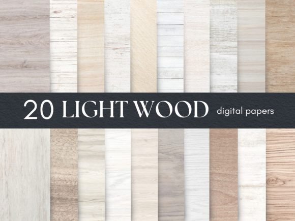 Light Wood Texture Digital Paper