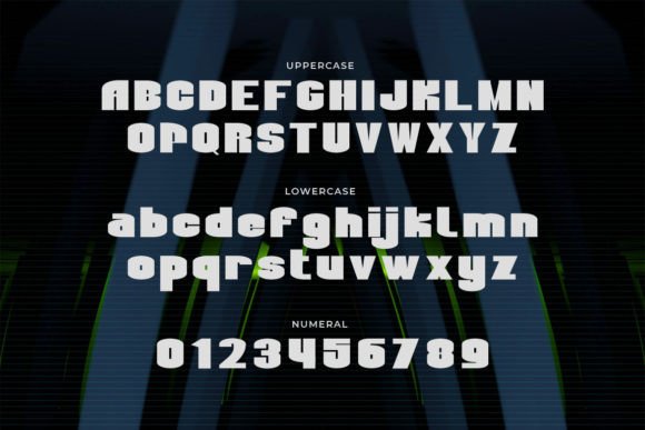 Megastel Font PNG with transparent background - Preview 1